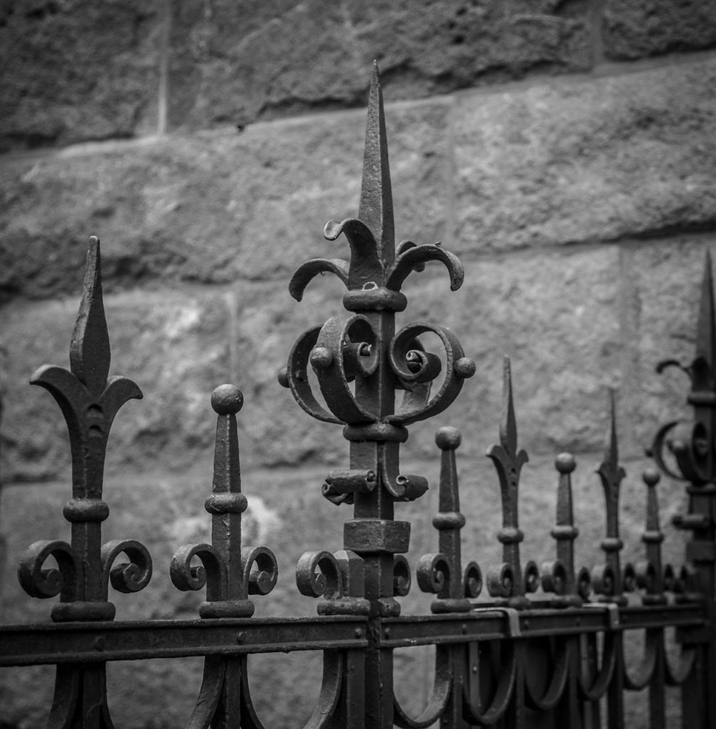 metal construction, wrought iron, ornament, metal fence, iron fence, craft, art metalwork, rustic, grid, architecture
